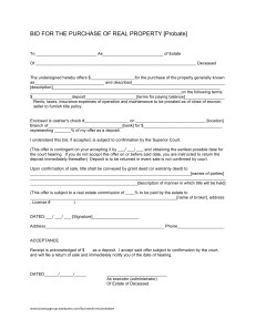 Real Estate Forms on Use This Real Estate Form To Place A Bid To Purchase Real Property In